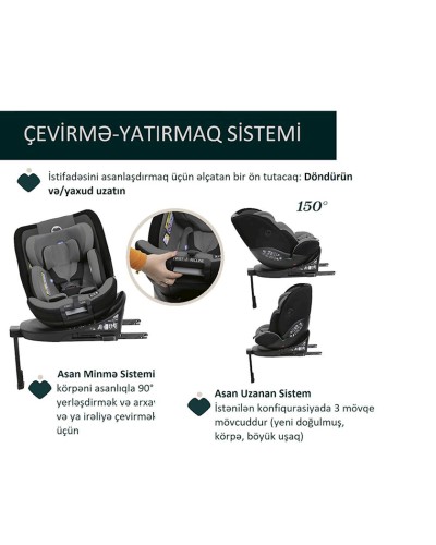 Avtomobil kreslosu Chicco Everone i-Size, göy