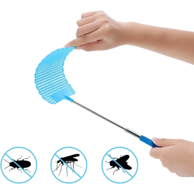 Мухобойка B0B85XD2YF с телескопической ручкой, 76.5x11.5 см, голубой Мухобойка B0B85XD2YF с телескопической ручкой, 76.5x11.5 см, голубой