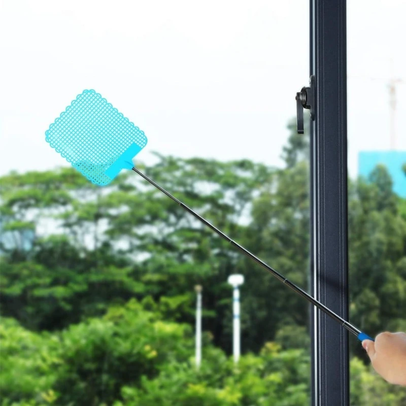 Мухобойка B0B85XD2YF с телескопической ручкой, 76.5x11.5 см, голубой Мухобойка B0B85XD2YF с телескопической ручкой, 76.5x11.5 см, голубой