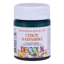 Akril boya şüşə və keramika üçün Decola, Zümrüd, 50 ml