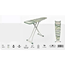 Гладильная доска Perilla Aleece, 130×39 см, зеленая/желтая