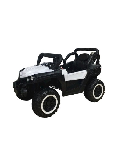 Uşaq elektrik avtomobili Buggy A808, qara/ağ