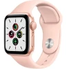 Smart-saat Apple Watch SE GPS 40mm Gold Aluminum Case with Pink Sand Sport Band (MYDN2LL/A)