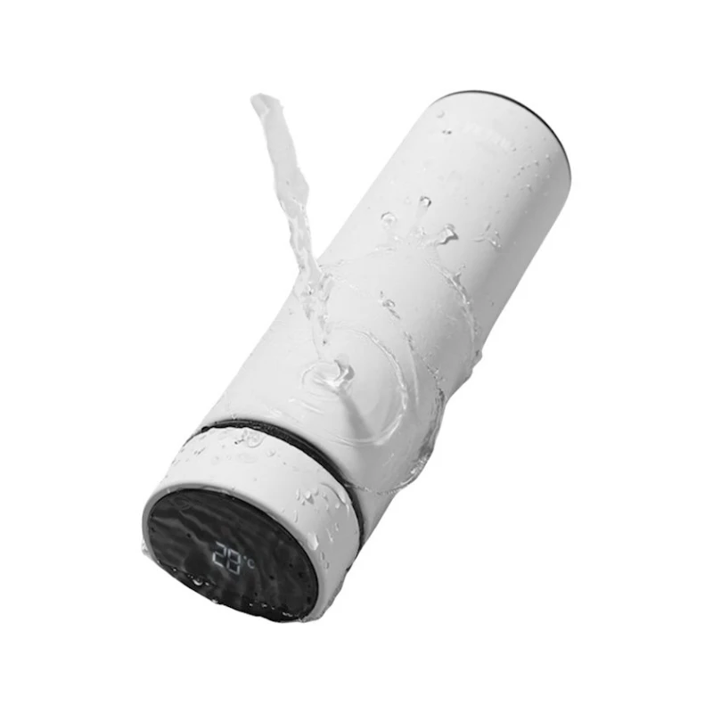 Ağıllı temperatur göstəricisi olan termal fincan TM-004, 400 ml, ağ Ağıllı temperatur göstəricisi olan termal fincan TM-004, 400 ml, ağ