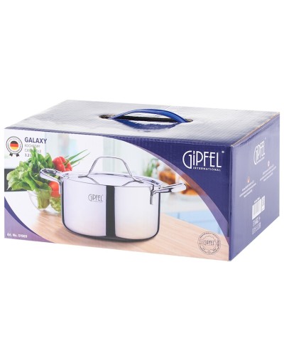 Qazan Gipfel Galaxy, 20 sm, 3.2 l, paslanmayan polad, gümüşü