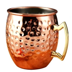 Кружка, металл, золотистый Кружка, металл, золотистый