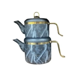 Набор чайников Ozlife, гранит, серый, 1.3 + 2.1 л