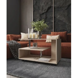 Журнальный стол Letta 3563_Letta25JurnKrushonSon, светло-коричневый, 47.5x50x90 см