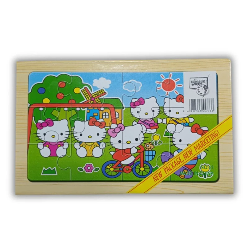 Мини пазл Kitty 4 части, 12 элементов Мини пазл Kitty 4 части, 12 элементов