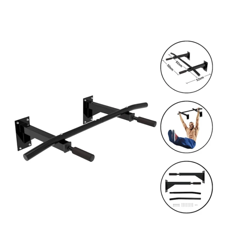 Divar turniki Gymnic 02125065, qara, 52x92.50 sm