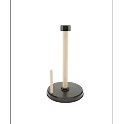 Держатель для бумажных полотенец NH-741, 27x13 см, дерево, черный/бежевый Держатель для бумажных полотенец NH-741, 27x13 см, дерево, черный/бежевый