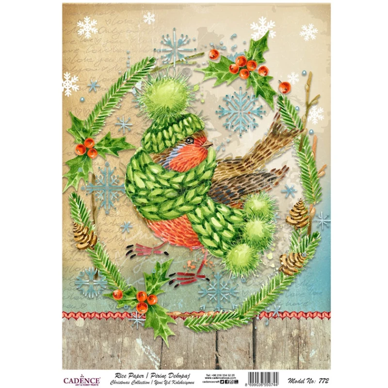 Рисовая бумага для декупажа Cadence A3,772 30x42 см