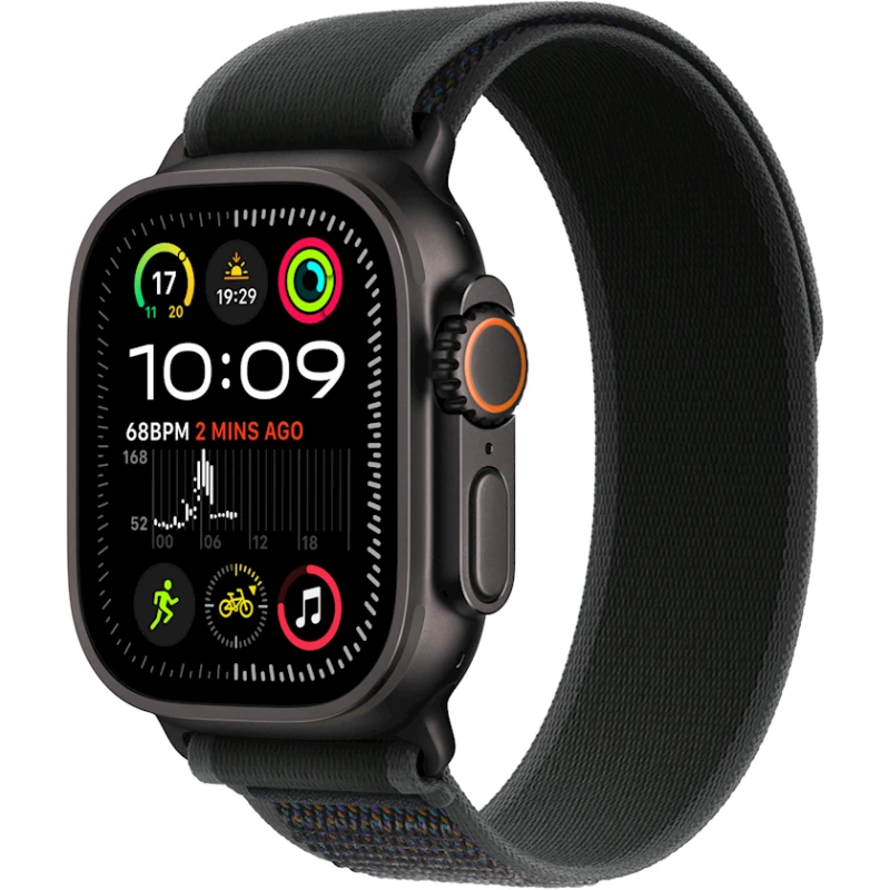 Умные часы Apple Watch Ultra 2 GPS + Cellular 49mm Black Titanium Case with Black Trail Loop - M/L