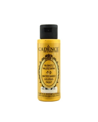 Akril boya-metallik Cadence Waterbased Gilding Paint 109 Glitter Gold 70 ml