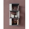 Полка настенная Art Mebel 18, ламинат, 68х30х20 см, серая/белая Полка настенная Art Mebel 18, ламинат, 68х30х20 см, серая/белая
