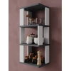 Полка настенная Art Mebel 18, ламинат, 68х30х20 см, серая/белая Полка настенная Art Mebel 18, ламинат, 68х30х20 см, серая/белая