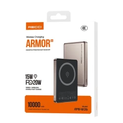 Xarici akkumulyator Recci RPB-W26 Power Bank 10000 mAh, Qızılı