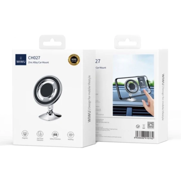 Автомобильный держатель для телефона Wiwu CH027 Silver