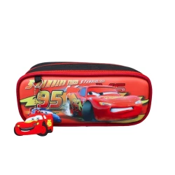 Пенал Cars, 21.5х6.5х9.5 см, черный