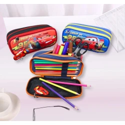 Пенал Cars, 21.5х6.5х9.5 см, черный