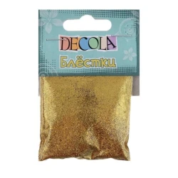 Блестки декоративные Decola, 0.1 мм, 20 г, золото майя Блестки декоративные Decola, 0.1 мм, 20 г, золото майя
