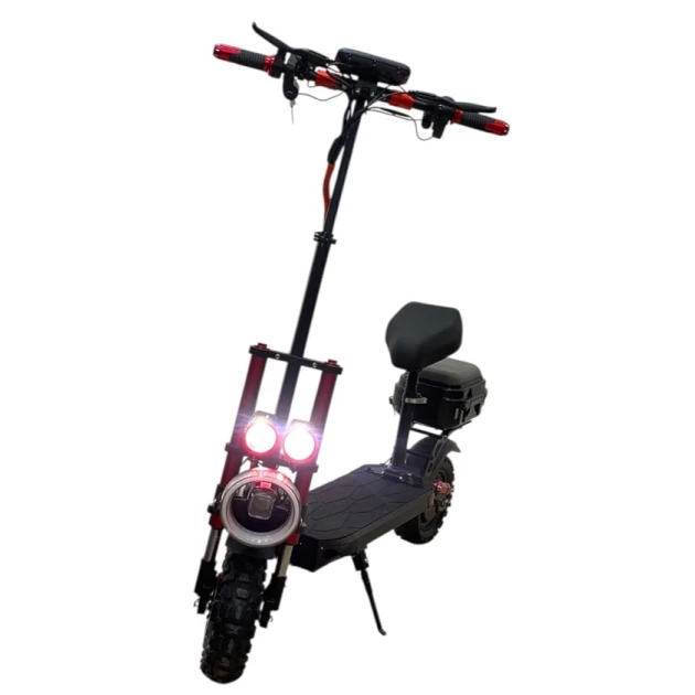 Elektrik skuter V18 M6785, qara/qırmızı