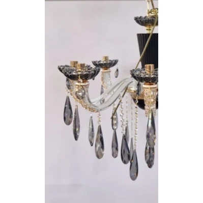 Подвесной светильник Şəms Aydınlatma 85041-8, E14, черная/белая/золотистая - 2020-8 WT KONUS Подвесной светильник Şəms Aydınlatma 85041-8, E14, черная/белая/золотистая - 2020-8 WT KONUS