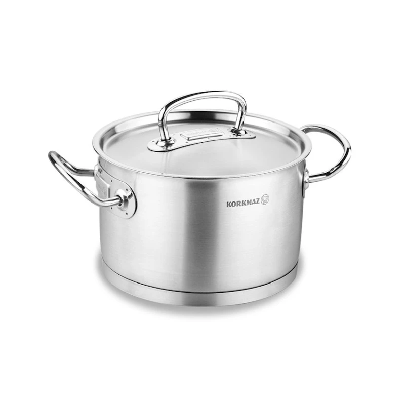 Кастрюля Korkmaz Proline A1161, 20x12 см, 3.8 л, Серебристый Кастрюля Korkmaz Proline A1161, 20x12 см, 3.8 л, Серебристый