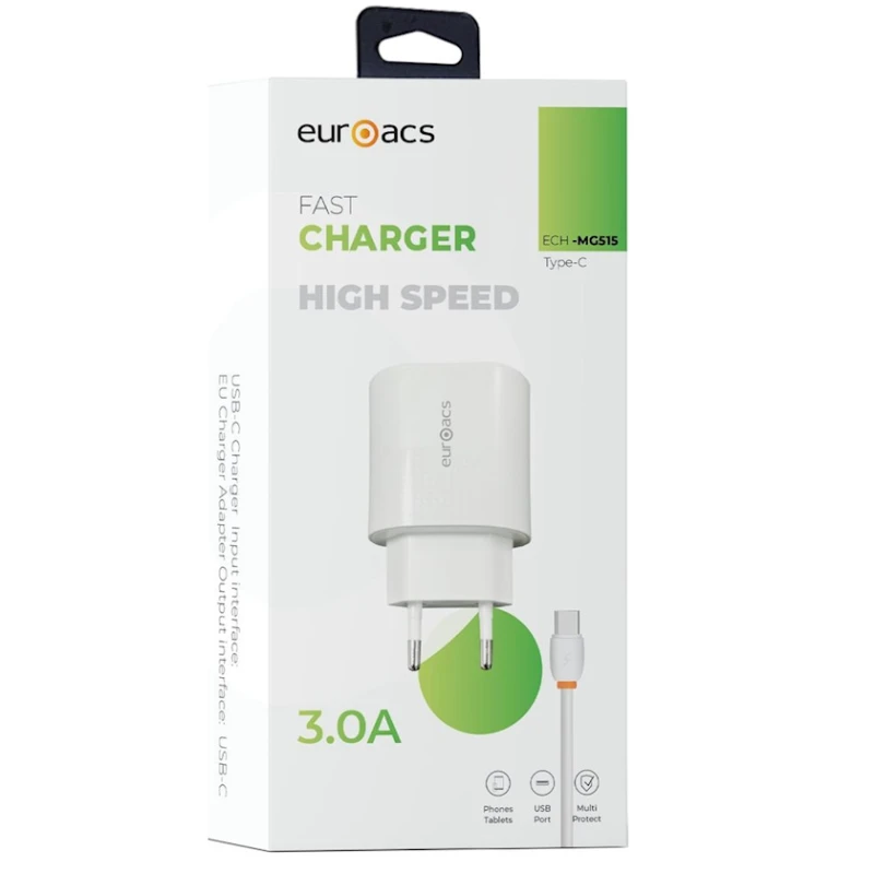 Şəbəkə enerji toplama cihazı Euroacs ECH-MG515 Type-C White