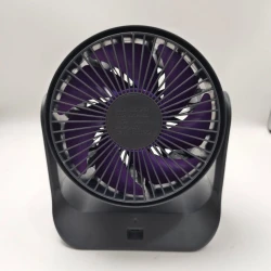 Qara/bənövşəyi rəngdə masaüstü, avtomobil üçün uyğun, USB şarj mini ventilyator, fan Qara/bənövşəyi rəngdə masaüstü, avtomobil üçün uyğun, USB şarj mini ventilyator, fan