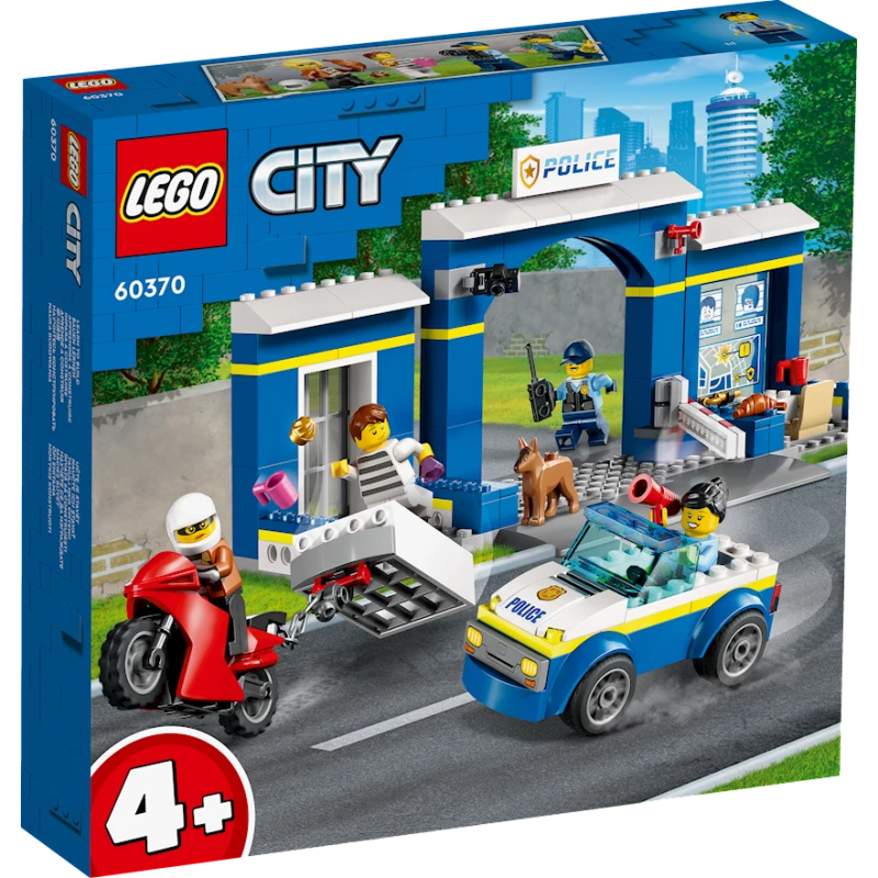 Конструктор LEGO City Police Station Chase 60370, 4+ лет, 172 элементов