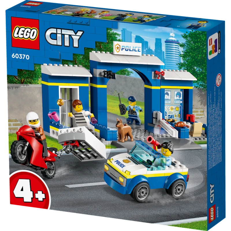 Конструктор LEGO City Police Station Chase 60370, 4+ лет, 172 элементов