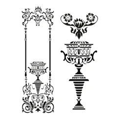 Trafaret dəsti Cadence Home Heritage Classic HHCR-13, 50x70 sm