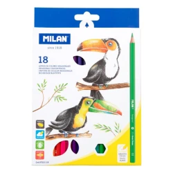 Набор цветных карандашей Milan, 18 цветов