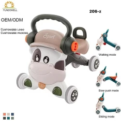 Детская музыкальная коляска матово-зеленая 6 мес.-3 года