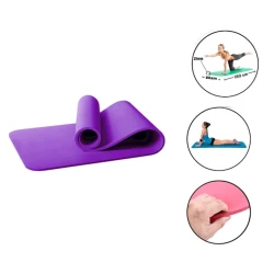 Коврик для йоги Gymnic, фиолетовый, 175x75x2 см