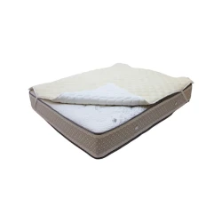 Qoruyucu döşək üzü Royal Home Tekstil Lama Icy/Yun, 200x200 sm, dörd tərəfdən rezin, ağ