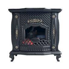Soba-kamin Almaz AL-502, qara