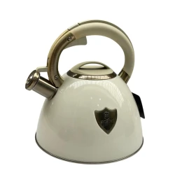 Чайник SHA-00004782, сталь/силикон, бежевый, 3 л