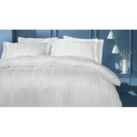 Комплект постельного белья Yataş Shelly пододеяльник 220x240, простыня 240x280, наволочки 50x70, двуспальный XL, белый Комплект постельного белья Yataş Shelly пододеяльник 220x240, простыня 240x280, наволочки 50x70, двуспальный XL, белый