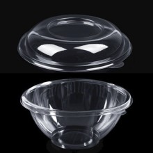 Salat üçün birdəfəlik qab dəsti Loyal 8649453416, polietilen tereftalat/polipropilen, şəffaf, 18.2-17.5x8.3+3.2 sm, 1000 ml, 1000 əd