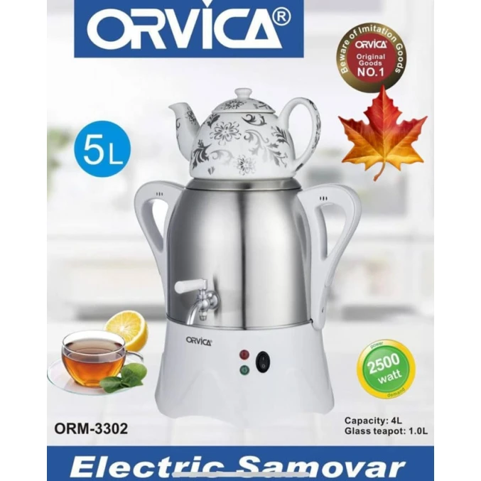 Dəm çaydanlı elektrik samovar Orvica ORM-3302