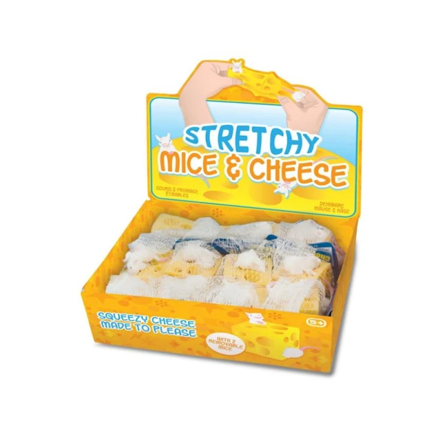Игрушка-антистресс One for Fun Stretchy Mice And Cheese, 5+ лет