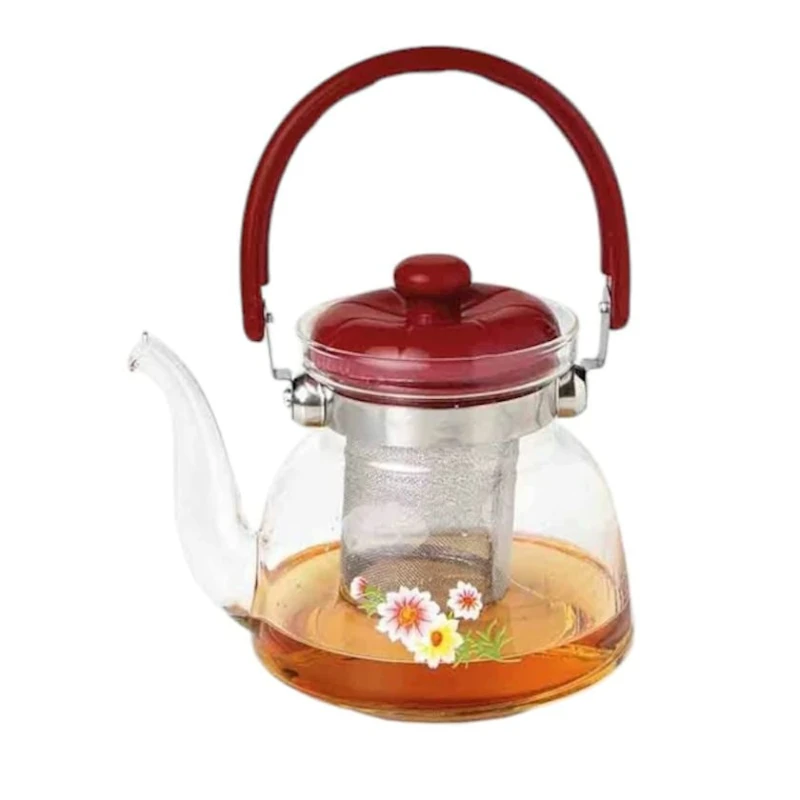 Dəmləmə çaydanı MS-12B, bərkidilmiş şüşə, şəffaf, 700 ml