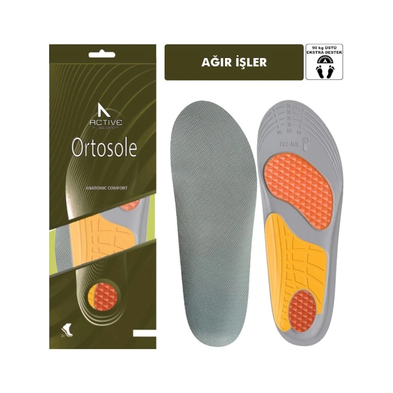 Ayaqqabı üçün içliklər Active Team Ortosole 202-MW, ölçü 36-40, 25 sm