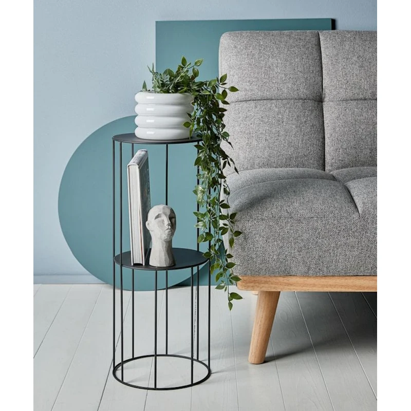 Подставка для растений JYSK Pelle 25x60 см, металл, черный Подставка для растений JYSK Pelle 25x60 см, металл, черный