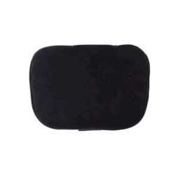 Подушка-подголовник 1214, замша, черная, 29x19 см