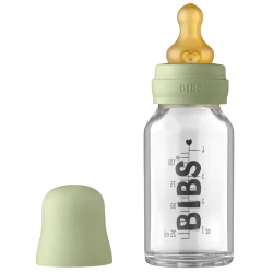 Бутылочка для кормления BIBS Baby Bottle Complete Set 0+ месяцев, 110 мл, стекло/латекс, зеленая Бутылочка для кормления BIBS Baby Bottle Complete Set 0+ месяцев, 110 мл, стекло/латекс, зеленая