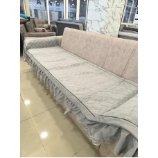 Çexol divan üçün MiraNova LQ-089, məxmər, boz