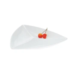 Менажница Wilmax треугольник, 29 см, фарфор, белый